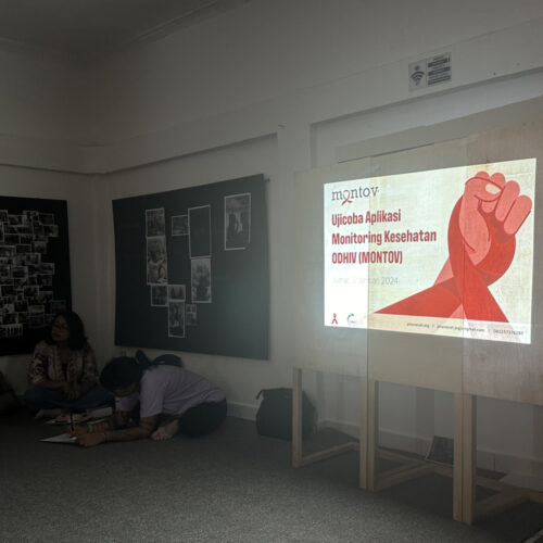 Uji Coba Aplikasi  Monitoring Kesehatan ODHIV (Montov)