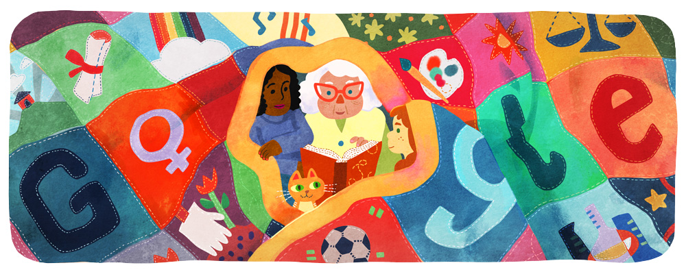 Google Doodle 2024 dalam peringatan Hari Perempuan Sedunia